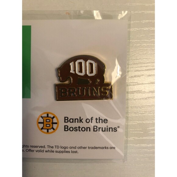 Boston Bruins Centennial 100 years TD Bank Limited Lapel Pin NHL Sealed LOT OF 3 - Picture 3 of 3